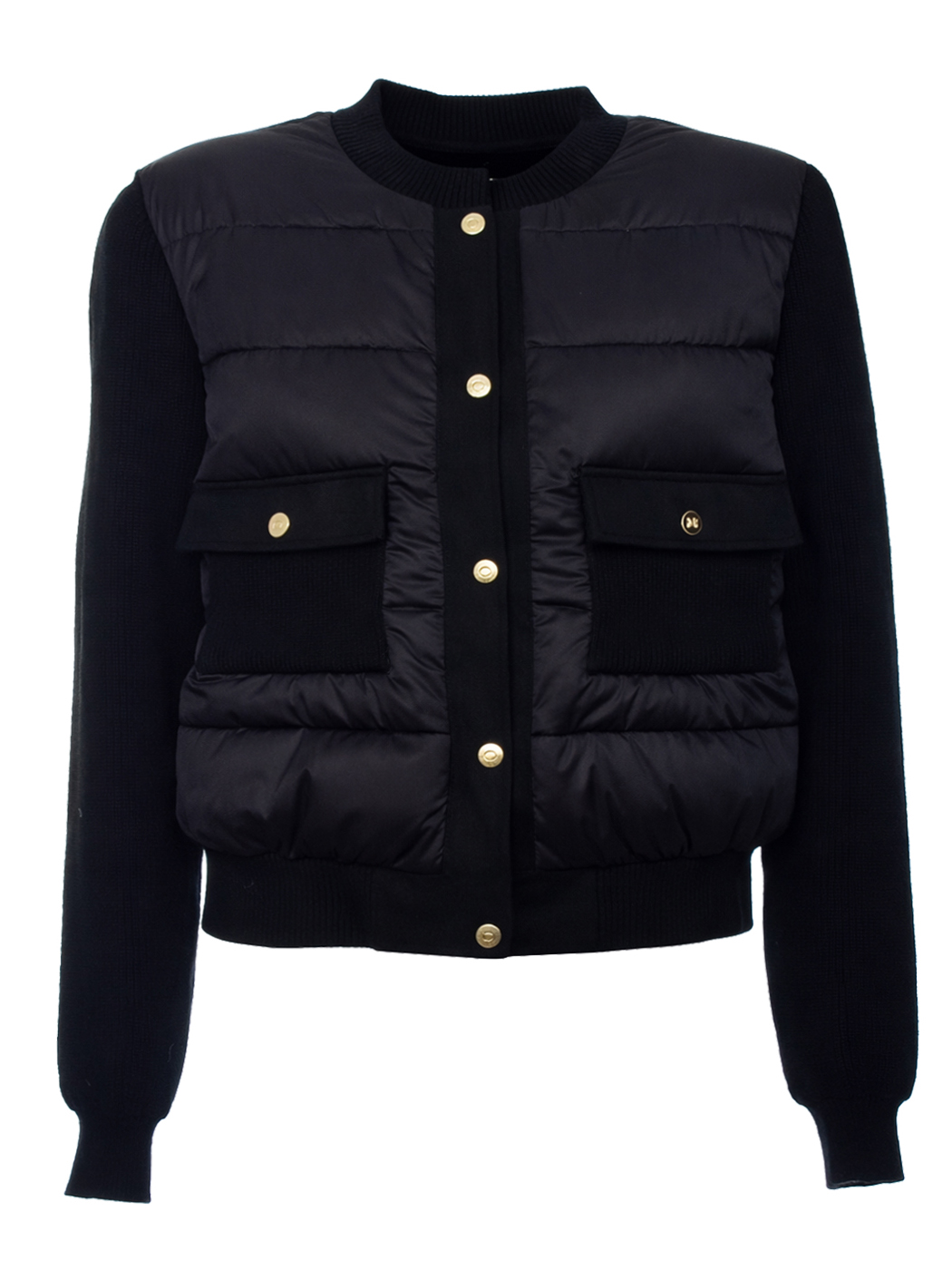 GIACCA CORTA MANICA IN MAGLIA,4 TG,100%PL,MADE IN PRC   - BLACK